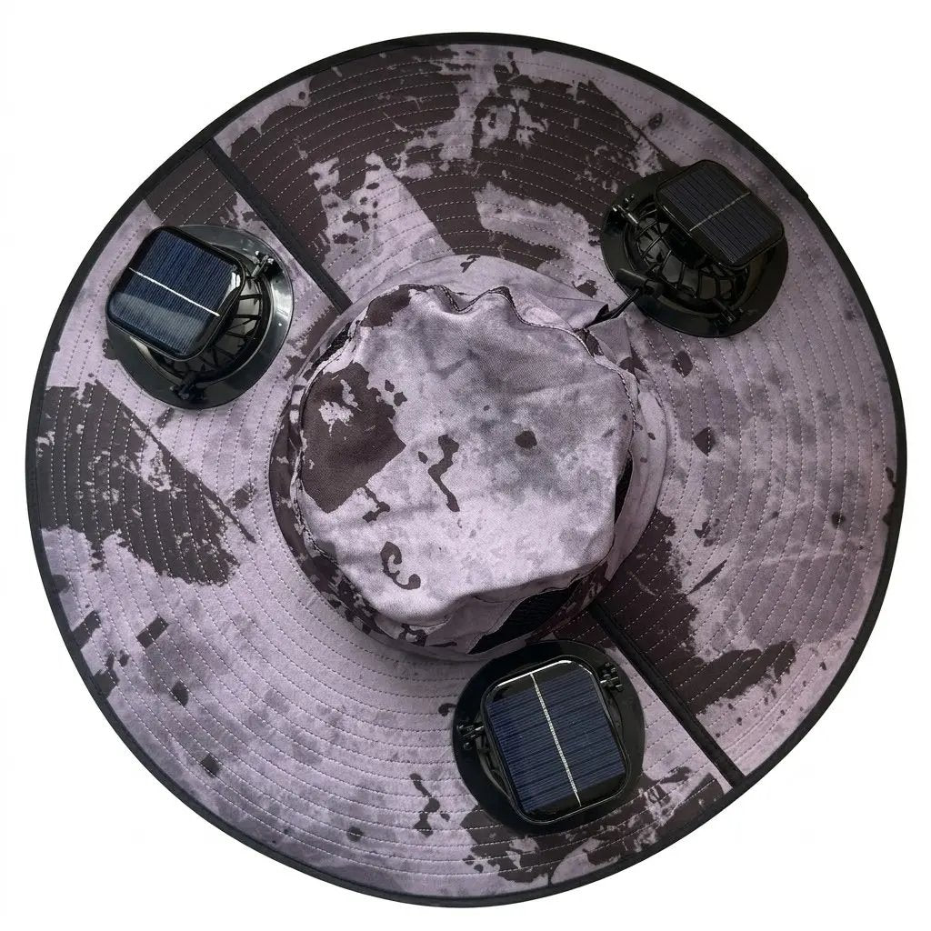 2026 New 3-Solar-Fan Cooling Hat — UPF50+ Sun Protection, Triple-Power Rechargeable, & Water-Resistant