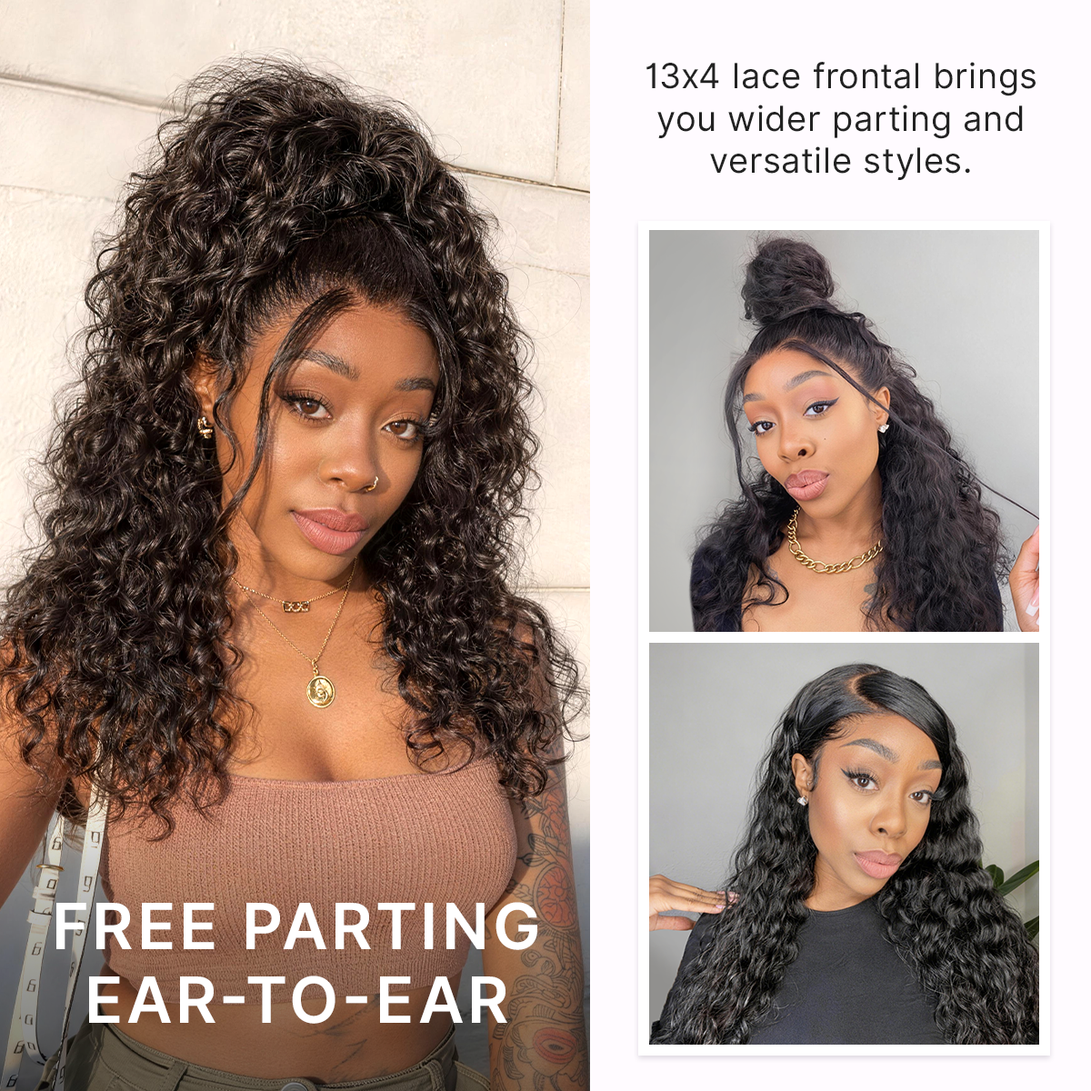 🔥Last Day:60% Off✨ No Glue, No Hassle – Natural Wavy & Braided Wigs