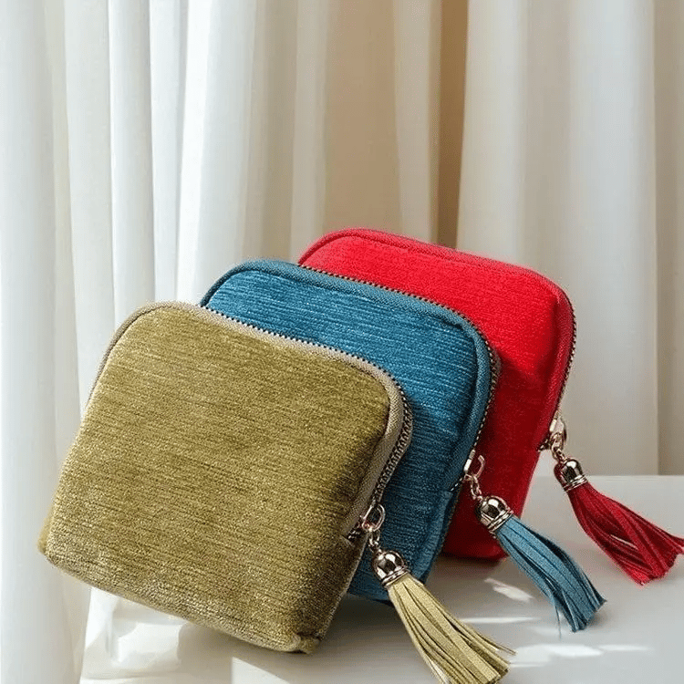 💎 Travel Jewelry Organizer Bag – Cotton-Lined Multi-Layer Case, Tangle-Free Storage