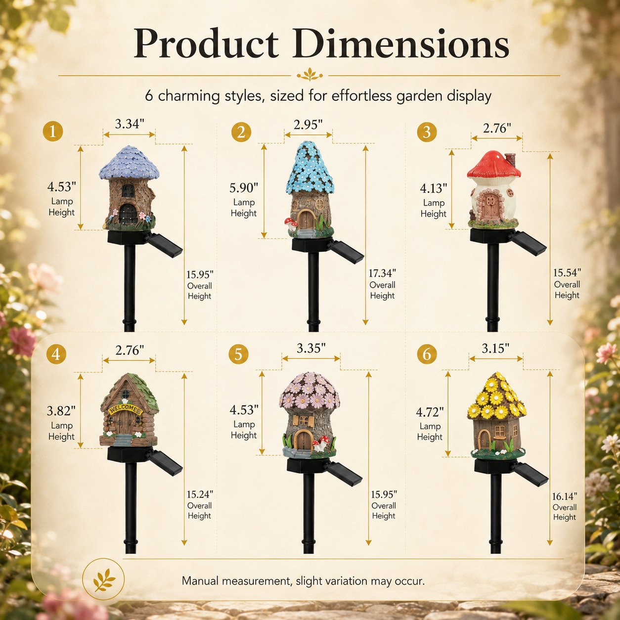 🔥Last Day: 60% OFF-🍄Solar Fairy Tale Mushroom Cottage Garden Light – Whimsical Warm Glow for Paths, Patios & Flower Beds🌙