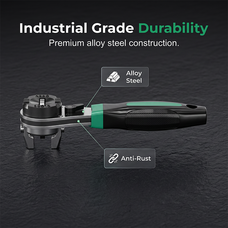 📢📢49% OFF !!!⏰60-Tooth Adjustable Ratchet Wrench